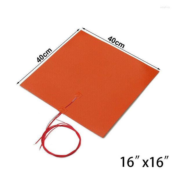 Tappeti 110 V/220 V 1400 W Gomma di Silicone Tappetino Riscaldante Riscaldatore Isolante Per Stampante 3D Impermeabile Letto 400x400mm