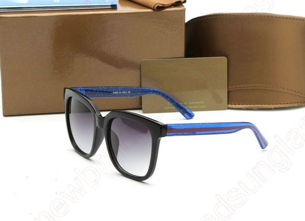 2022 Luxury Brand Design Occhiali da sole quadrati con Web Uomo Donna Top Bar Dettaglio Occhiali da sole ovali Occhiali da sole a forma di maschera Occhiali da guida femminili Oculos Lunette De Soleil 63