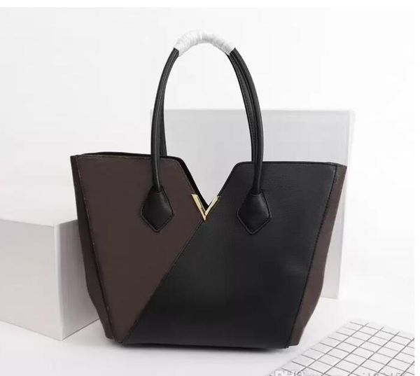 Bolsas de luxo de designer de alta qualidade bolsa de quimono bolsa feminina marca tote toron compras metal v bolsas de ombro de couro real