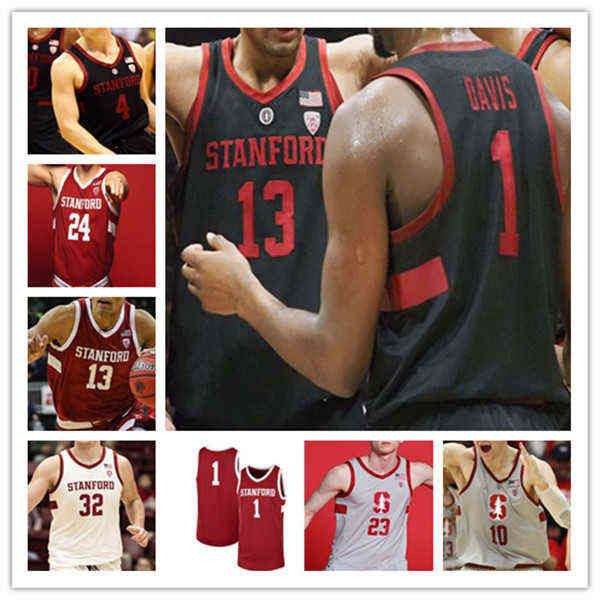 Indossa maglie personalizzate da basket Ncaa Stanford College Max Murrell Harrison Ingram Jaiden Delaire Maxime Raynaud Spencer Jones Michael O'Conn