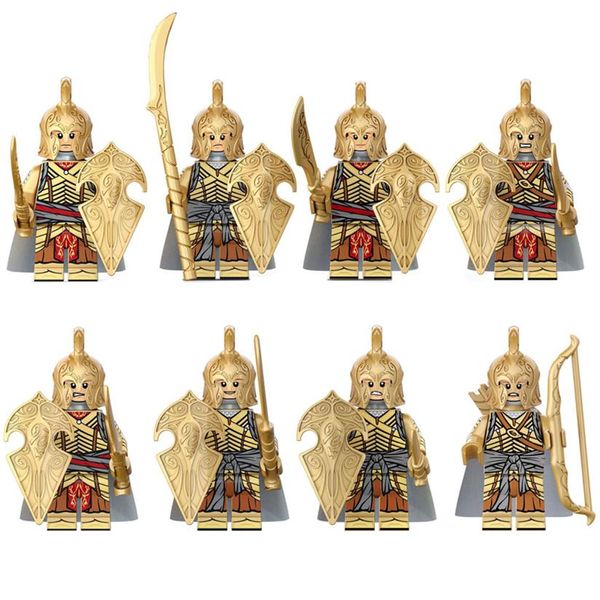 O Senhor dos An￩is Blocks Blocks Great Soldier Soldier Noldo Elf Guerrior Guards Mini A￧￣o Figura2263