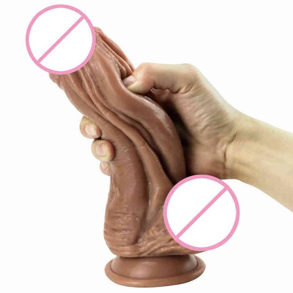 Dildos mit Saugnapf, Hautgefühl, realistischer XXL-Dildo, weiches Material, riesiger Analplug, Sexspielzeug für Frau, weibliche Masturbation, 0803