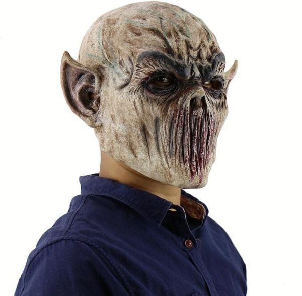 2022 Halloween Devil Mask Scary adulto adulto full Head Latex Skull Mask Festival Party Props Horror Helmet