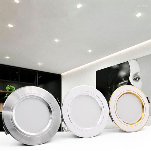 Downlight Soffitto 5W 9W 12W 15W 18W Lampada Led Corpo Oro/Argento/Bianco AC 220V 230V 240V Luce