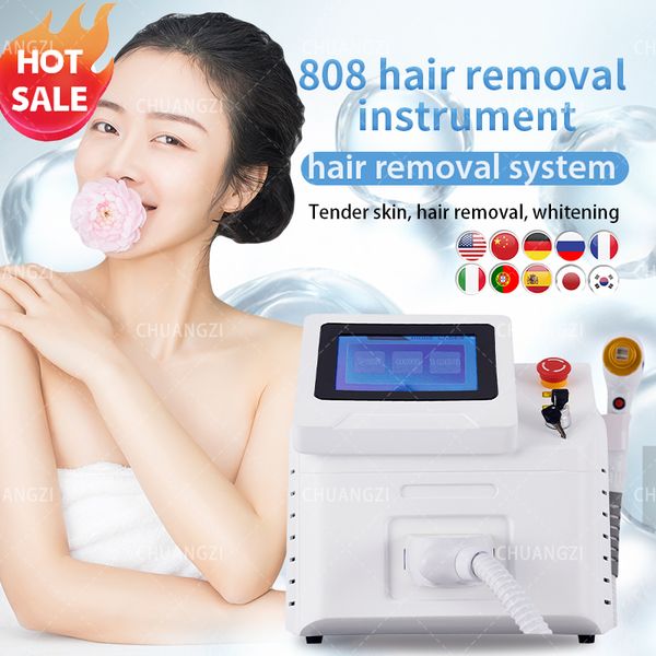 Diodo Laser Picossegundo itens de beleza Remo￧￣o de cabelo a laser Equipamento de rejuvenescimento de rejuvenescimento de pele de tatuagem max 2000w 705 1064 808nm