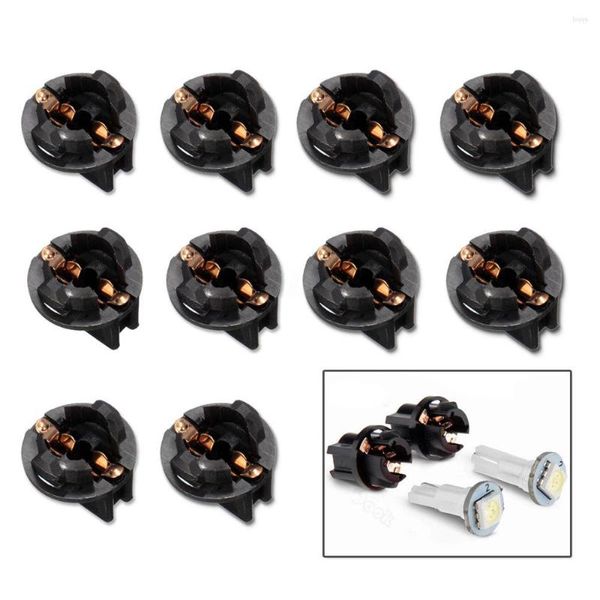 Sistema di illuminazione 10 pezzi Tuning auto Twist Lock T10 168 192 194 Pannello strumenti cuneo Dash Base luminosa Presa Parti interne Accessori