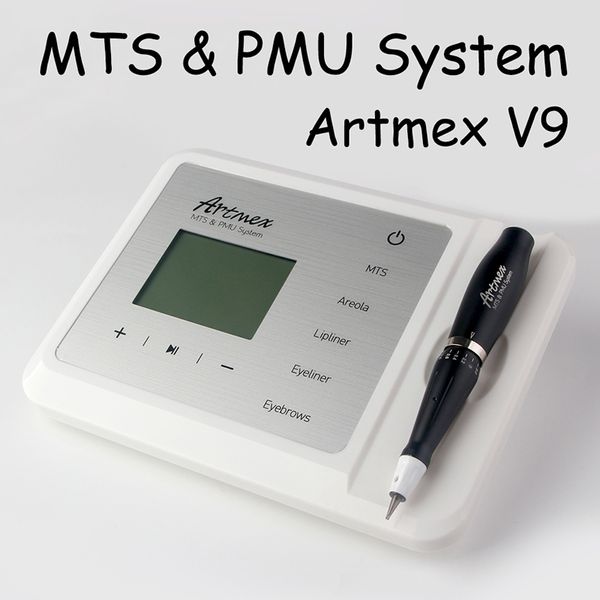 Artmex V9 Beauty Auto Electric Microneedle Roller System Ultima Pigmentation Tattoo Lip Permanent Make Up Dermapen MTS Professional PMU Mesotherapy Machine