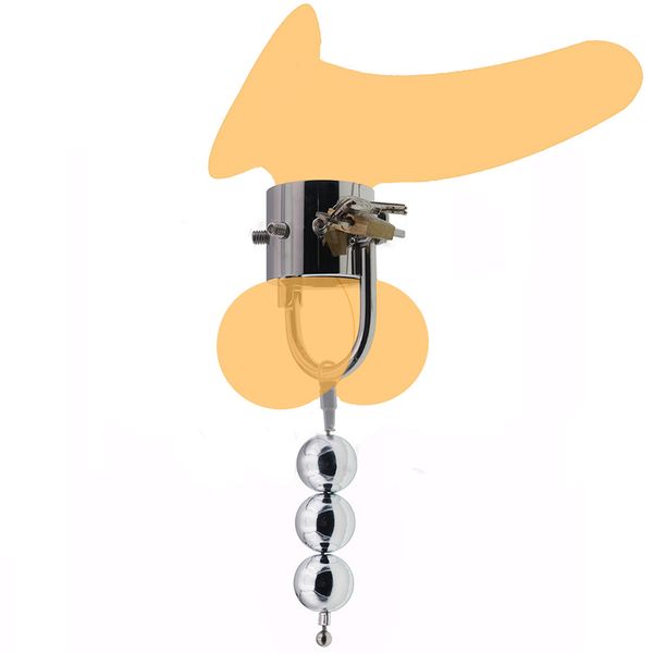 Schönheitspunkte schweres Gewicht Spike Penis Ringe BDSM Hodensack Klemme Männliche Keuschheit Käfig Sexy Spielzeug für Männer Masturbatoren Schwanzhahn Hessel Ringball