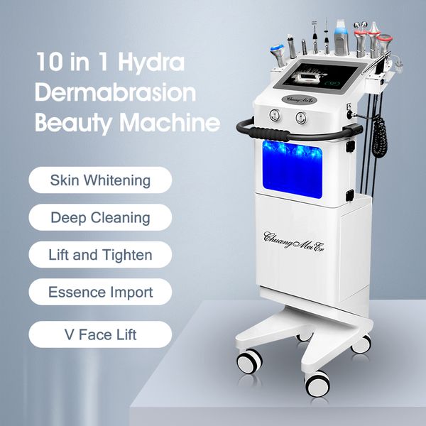 2022 Hydra Machine Microdermoabrasione Hydro Oxygen Cura della pelle Ultrasuoni viso peel Spa Trattamento di rimozione delle rughe Macchine di bellezza