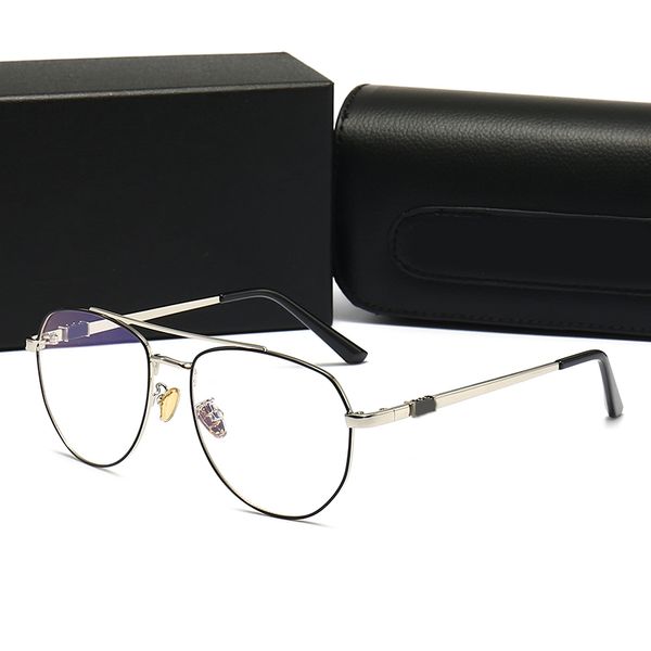 Neue sechseckige Damen-Sonnenbrille mit blauem Lichtblockier-Pilot-Stil, Gold, Silber, Gun-Schwarz, Brillen, optische Gläser, Mädchen-Geschenke, Herren-Brillen