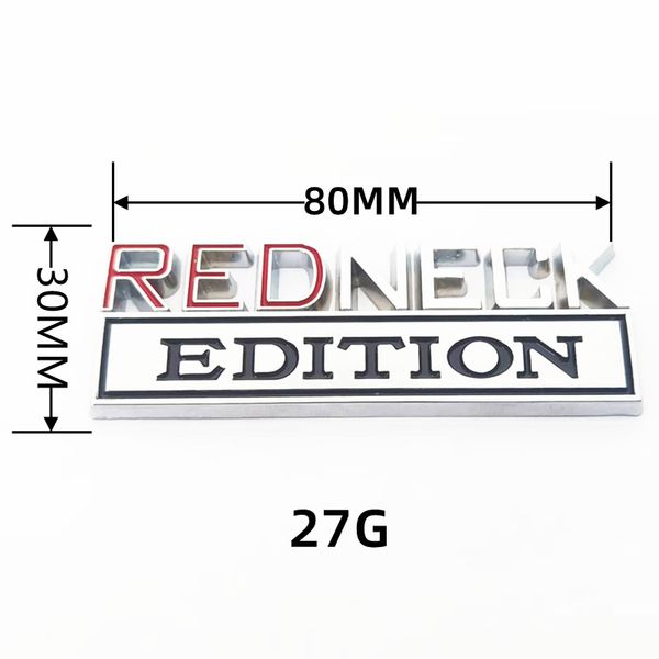 Emblemi di adesivi per auto in edizione rossa badge decorazioni 8*3 cm