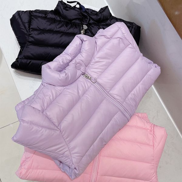 2022 Crianças Designer Roupas Casaco Moda Outono Inverno Roupas Infantis Novos Meninos E Meninas Jaqueta Light Down Branco Eiderdown Outwear Pequeno Médio Crianças