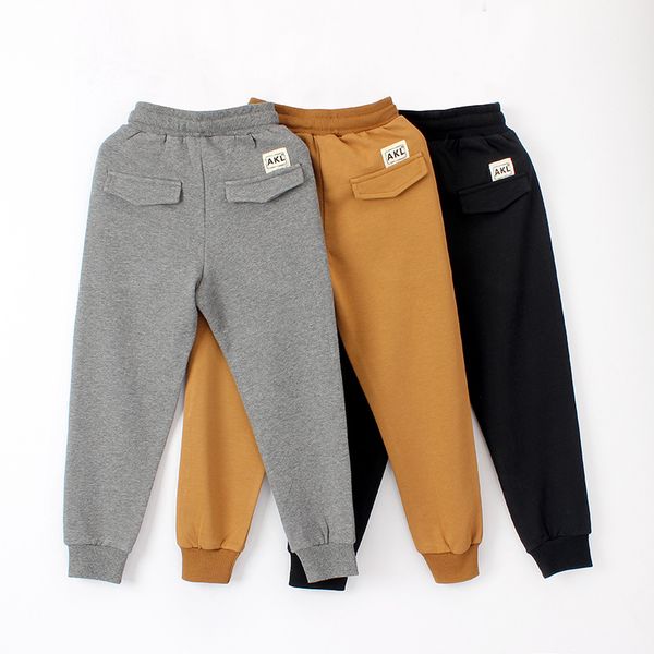 Calça de menino calça calça solta roupas esportivas roupas infantis usa infantil crianças calças de calça de calça 5 6 7 8 9 10 11 12 anos 20220907 E3