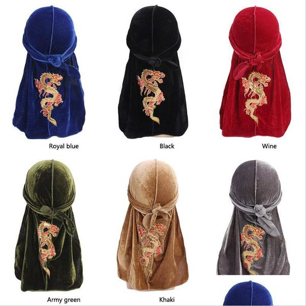 Berretto/berretto da cranio maschile cappellino da pirata uomo donna durag durags cappello di drago veet coda lunghe coprifulti cappelli da motociclista cappelli da motociclista cappelli di moda lulubaby dh1oh