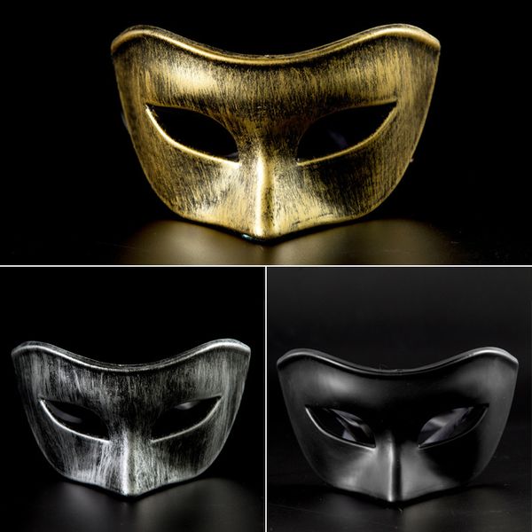 Partys Half Face Party Creative Dance Gold Black Silver Plastic Mask