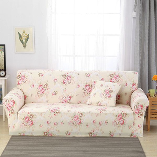 Крышка кресла Slipcovers диван цветочный рисунок бухта плотная обертка все инклюзивное скольжение, устойчивое к секционно -эластичному дивану, один два трех четырех сидений 220906