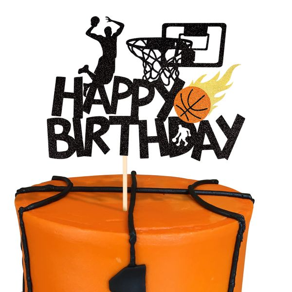 Andere festliche Partyzubehör L Basketball Alles Gute zum Geburtstag Kuchen Topper Glitzer Fan Sport Thema Pick für Babyparty Dekorat Bdesybag Amqrv