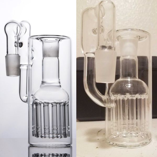 12-armiger Baum-Perkolator, 18-mm-Glas-Shisha-Bubbler, Aschefänger, 14-mm-Recycler-Rauchzubehör für Bong-Wasserpfeifen