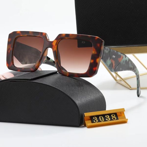 Óculos de sol polarizados 23YS para homens e mulheres óculos de sol com acabamento de praia polígono lente espelhada UV 400