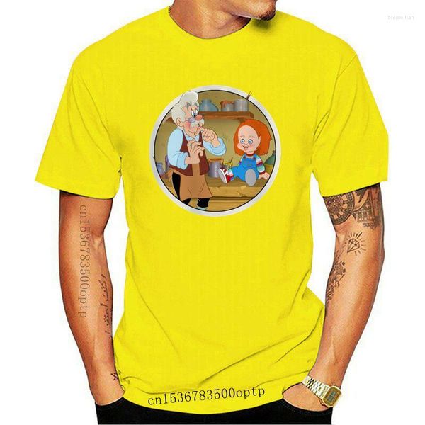 Magliette da uomo Phiking Design Chucky Shirt Uomo Maglietta cool di alta qualità Maglietta bianca casual Stampa O-Collo Abbigliamento maschile