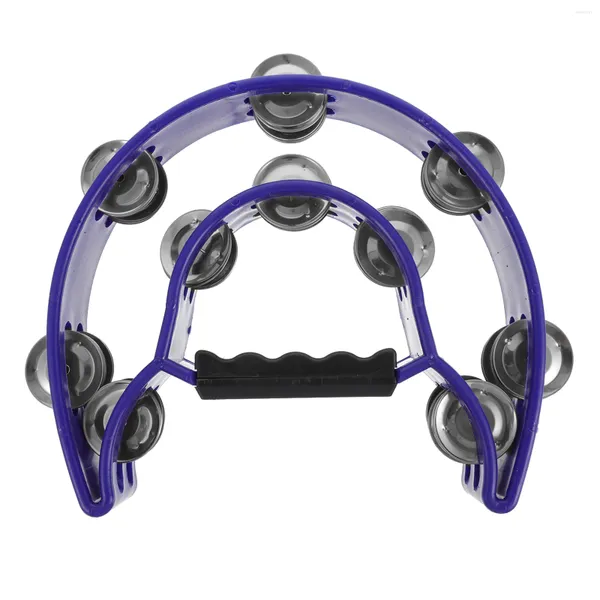 FESTIMENTO DE FESTO TAMBOURINE PARA ADULTOS CRIANÇAS METAL JINGLES PERCUSSION HTHHELD TAMBOURINES Lua Musical Instruments