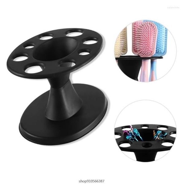 Ganci Strumenti per lo styling dei capelli rotondi Stand Spazzole per saloni professionali Organizzatore Forbici Rotolo pettine Contenitore Accessori Supporto all'ingrosso