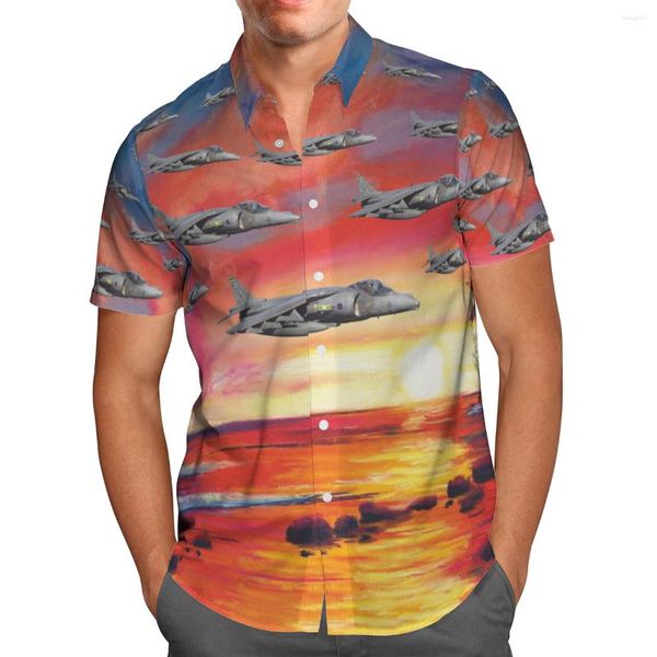 Camicie Casual da uomo Stampa 3D Harajuku Moda Colorata Fighter Hawaii Camisas Tempo libero Unisex Streetwear Camicia a maniche corte Abbigliamento per uomo