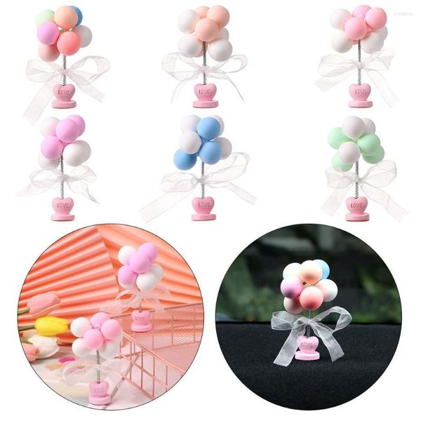 Decorazioni per interni Decorazione per auto Palloncino Macaron Scuotere la testa Ornamenti Cruscotto Ornamento Confessione