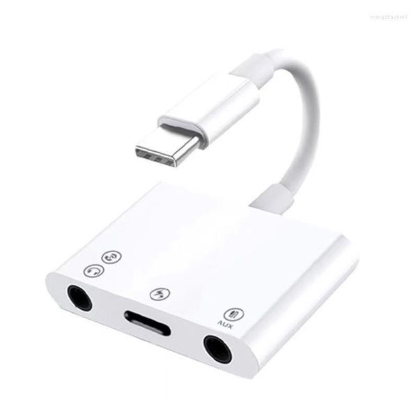 Ankunft Typ-C Android Handy Live 3 In 1 USB Soundkarte Adapter 3,5mm Klinke AUX Audio