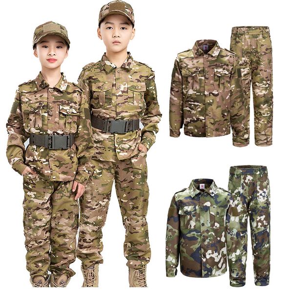 Shooting Shirt Hosen Set Battle Kleid Taktische BDU-Kampf Kinder Kleidung Tarnkind Kinder Uniform NO05-032