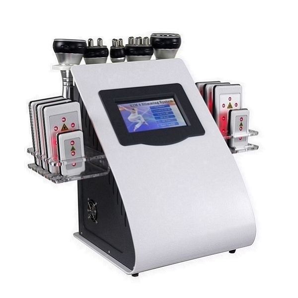 Máquina de laser de laser de beleza multifuncional para uso doméstico para uso corporal Spamernew chegando 6 em 1 40k Ultrassonic Cavitation Vacuum Radiofrequência