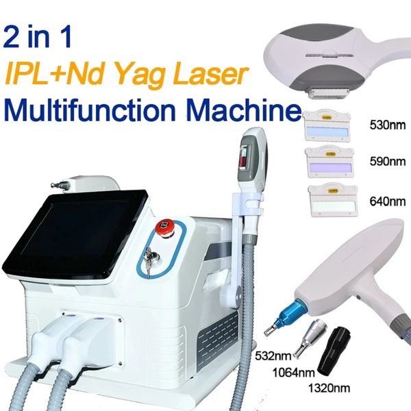 Apparecchiatura laser per ringiovanimento della pelle 360 Magnetoing Optic 2In1 Ice Laser Permanente Picosecond Tattoo Removal Machine IPL Hair Remover OPT