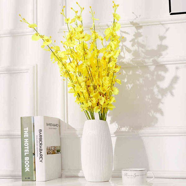 Faux Floral Greenery 95 см. Искусственные танцы орхидеи цветочный филиал для домашнего сада офис отель