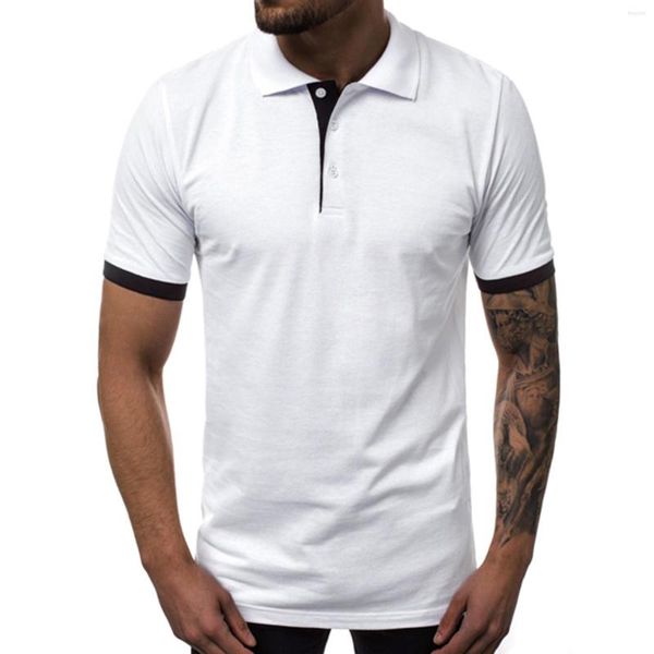 Polos da uomo Mens Fring Summer Top Sports Sports Casual Shirts Comotte Coprillo a manicotto Short Short Maniche T Atletic Tee Men