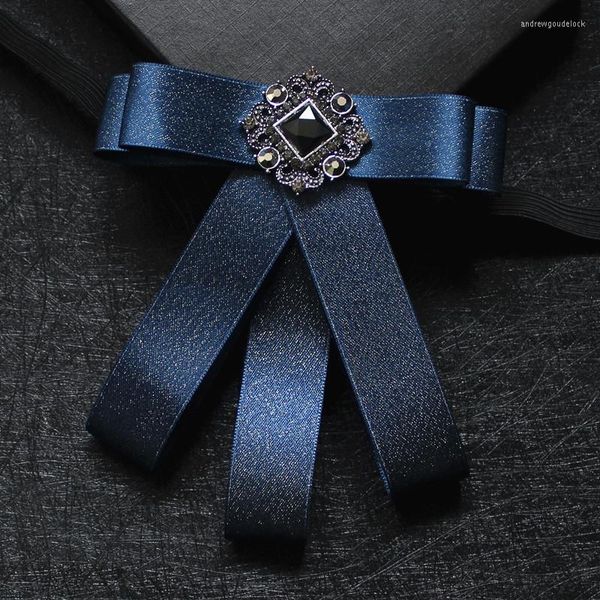Галстуки для бабочек вручную мужскую ленточную галстук для женской моды хрустальная рубашка Blous