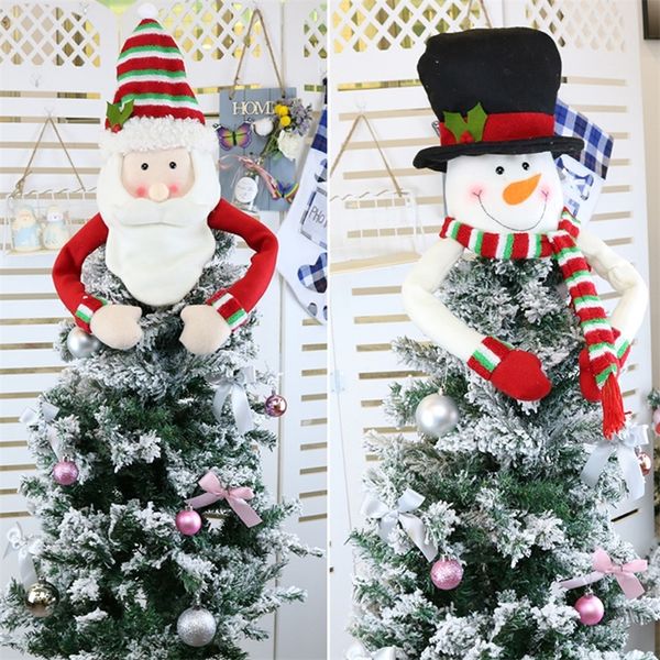 Decoraciones navideñas Otros suministros para fiestas y eventos Decoración para árboles de Navidad Papá Noel Muñeco de nieve Adornos colgantes en forma de alce Feliz Navidad Año 220908