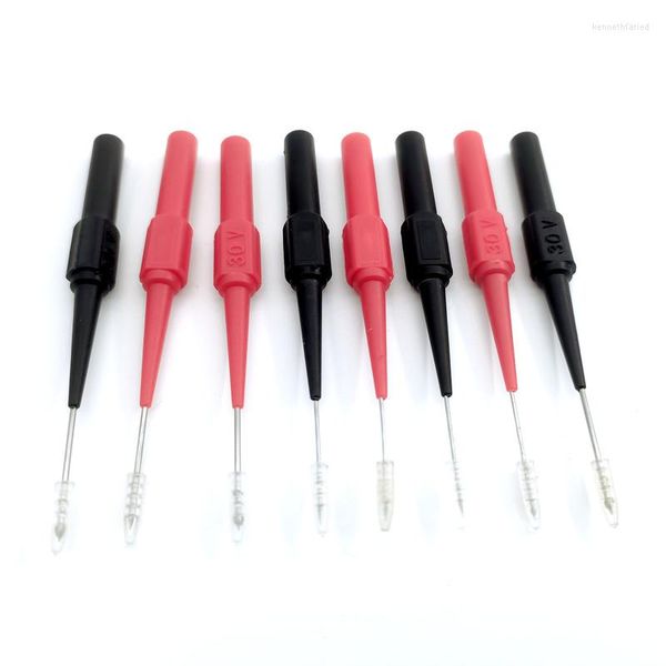 Acessórios de iluminação 10pcs 5pcs 2pcs Isolamento Piercing agulha Piercing Não destrutiva Multímetro de sondas de teste vermelho/preto 30V-60V para plugue de banana