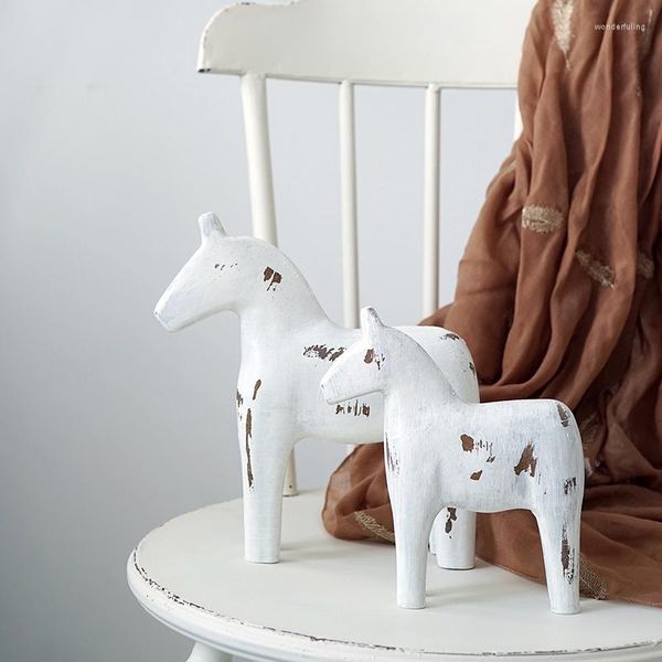 Выпечка инструментов Sweetgo Horse Ornament Wood Vintage White Style