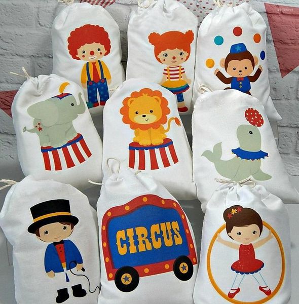 Confezioni regalo Circo Borse per bomboniere per feste di compleanno Caramelle Forniture per bambini Regali per amici