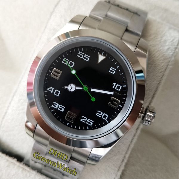 Luxury Mens Designer Watches Air King Miyota 8215 Movimento Autom￡tico Mec￢nico Sapphire Men Watch 316L A￧o inoxid￡vel Esporte Sportwatches 200m ￠ prova d'￡gua