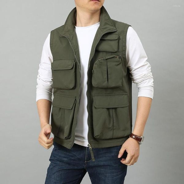 Roupas masculinos Trabalho tático de roupas masculinas vestem homens casaco de camping cardigan jaquetas bombardeiro macho colarbreak homem quebra -vento casacos militares