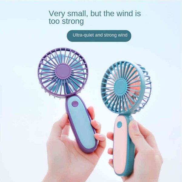 Электрические вентиляторы портативные вентиляторы новый USB Mini Outdoor Pocket Small Fantual Creative Retro Big Wind Portable Rechargable Fan T220907