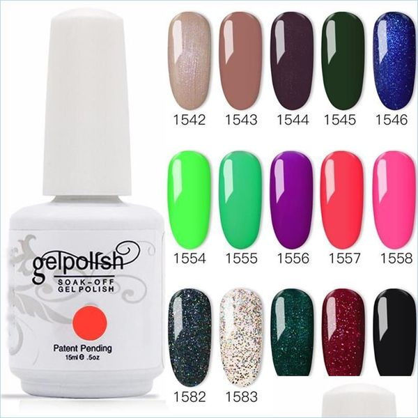 Nagelgel 100% brandneuer Gel-Nagellack, einweichen, 403 Farben, 15 ml, 12 Stück, Lot für Salon-Nagel272Q, Drop-Lieferung 2021, Gesundheit, Schönheit, Kunst, Topt Dhvia