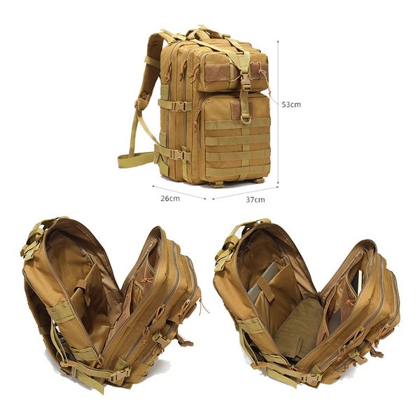 Тактический камуфляжный камуфляжный рюкзак, уличная спортивная сумка, рюкзак, штурмовой боевой NO11-063 DC8Hjfmn