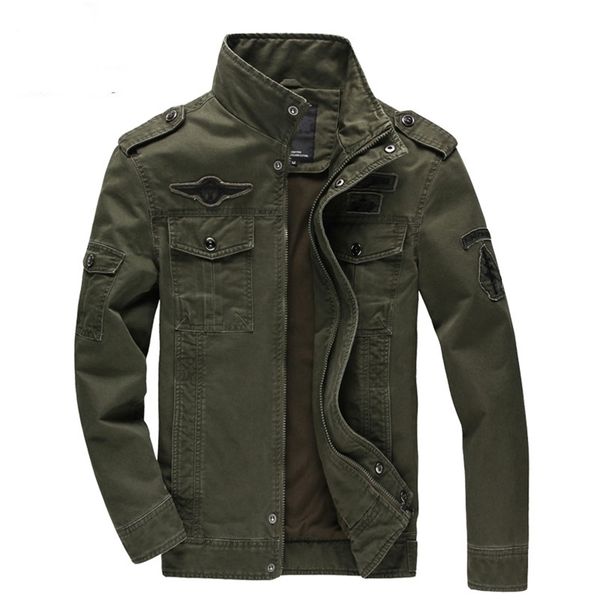 Giacche da uomo CasUAl Army Military Jacket Men Plus Size M6XL Jaqueta masculina one Spring Autumn Cargo Mens Coat 220908