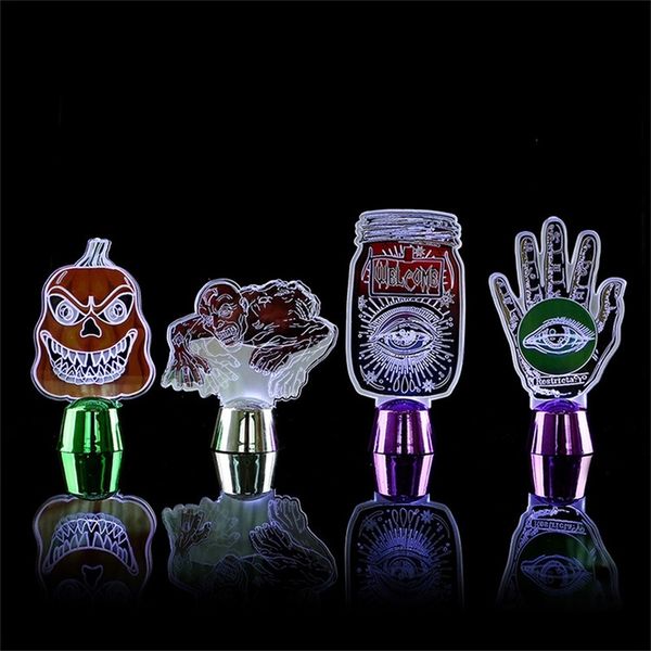 Giocattoli di Halloween Decorazione di Halloween Luci notturne Zucca Teschio Ornamenti da tavolo LED Horror Prop Centro commerciale Bar Decor Happy Helloween Party 220908