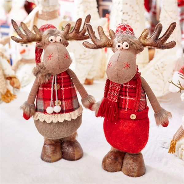 Decorazioni natalizie Altri articoli per feste di eventi Bambole di Natale di grandi dimensioni Retrattile Babbo Natale Pupazzo di neve Alci Giocattoli Figurine di Natale Regalo di Natale per bambini Rosso 220908