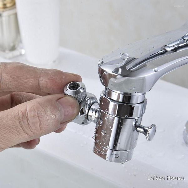 Rubinetti del lavandino del bagno Rubinetto della cucina Soffione doccia a prova di spruzzi Lavabo Lavaggio del viso Rubinetto artefatto Aeratore rotante universale a risparmio idrico pressurizzato