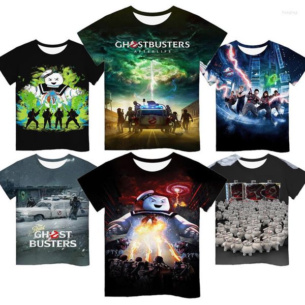 Erkek Tişörtleri Kız Kız Hayalet Avcıları Yaşam 3D Baskı Tshirts Çocuk Anime Çocuk Karikatür T-Shirt Yaz Toddler Tee Üstler Camiseta