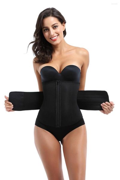 Gürtel Schwarz Neopren Workout Taille Trainer Gürtel Body Shaper Postnatale Korsetts Bustiers Sexy Abnehmen Unterbrust Korsett